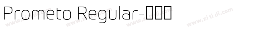 Prometo Regular字体转换